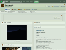 Tablet Screenshot of flamingicicle.deviantart.com