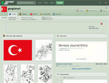 Tablet Screenshot of gangsterart.deviantart.com