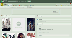 Desktop Screenshot of felor.deviantart.com
