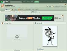 Tablet Screenshot of mickimatsu.deviantart.com