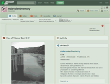 Tablet Screenshot of malevolentmemory.deviantart.com