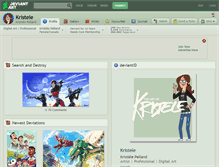 Tablet Screenshot of kristele.deviantart.com