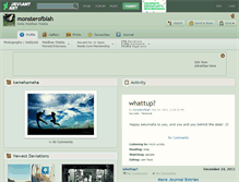 Tablet Screenshot of monsterofblah.deviantart.com