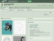 Tablet Screenshot of primal-leadership.deviantart.com