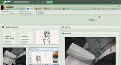 Desktop Screenshot of nospine.deviantart.com