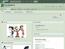 Tablet Screenshot of drewblueberry.deviantart.com