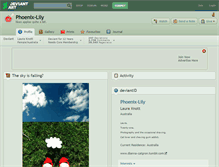 Tablet Screenshot of phoenix-lily.deviantart.com