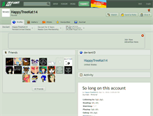 Tablet Screenshot of happytreekat14.deviantart.com