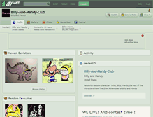 Tablet Screenshot of billy-and-mandy-club.deviantart.com