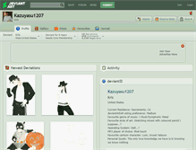 Tablet Screenshot of kazuyasu1207.deviantart.com