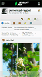 Mobile Screenshot of demented-ragdoll.deviantart.com