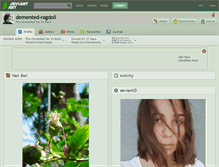 Tablet Screenshot of demented-ragdoll.deviantart.com