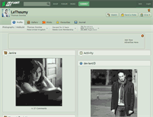 Tablet Screenshot of lethoumy.deviantart.com