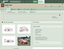 Tablet Screenshot of motor-man.deviantart.com
