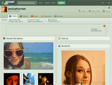 Tablet Screenshot of jessicathurman.deviantart.com