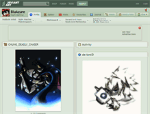 Tablet Screenshot of bluazure.deviantart.com