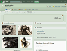 Tablet Screenshot of lebedevalen.deviantart.com