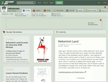Tablet Screenshot of nekoewen.deviantart.com