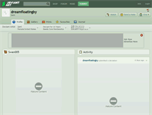 Tablet Screenshot of dreamfloatingby.deviantart.com