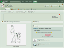 Tablet Screenshot of lunargems.deviantart.com