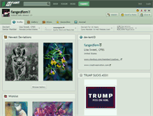 Tablet Screenshot of fangedfem.deviantart.com