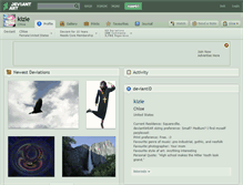 Tablet Screenshot of kizie.deviantart.com