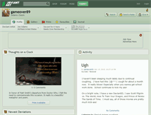 Tablet Screenshot of gameover89.deviantart.com