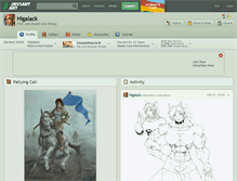 Tablet Screenshot of higalack.deviantart.com