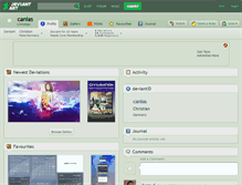 Tablet Screenshot of canias.deviantart.com