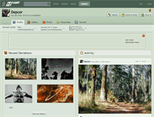 Tablet Screenshot of depcer.deviantart.com