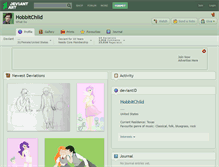 Tablet Screenshot of hobbitchild.deviantart.com
