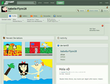 Tablet Screenshot of isabella-flynn28.deviantart.com