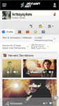Mobile Screenshot of krissysykes.deviantart.com