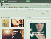 Tablet Screenshot of krissysykes.deviantart.com