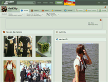 Tablet Screenshot of hieikitty.deviantart.com