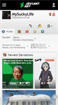 Mobile Screenshot of mysuckylife.deviantart.com