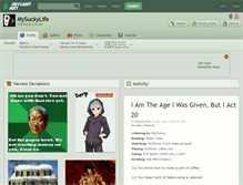 Tablet Screenshot of mysuckylife.deviantart.com