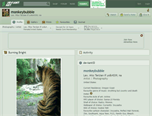Tablet Screenshot of monkeybubble.deviantart.com