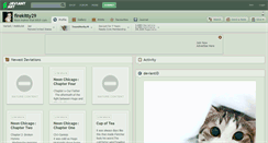 Desktop Screenshot of firekitty29.deviantart.com