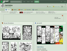 Tablet Screenshot of mannieboy.deviantart.com