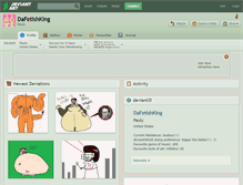Tablet Screenshot of dafetishking.deviantart.com