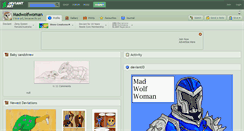 Desktop Screenshot of madwolfwoman.deviantart.com