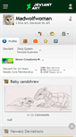Mobile Screenshot of madwolfwoman.deviantart.com