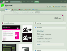 Tablet Screenshot of delus10nal.deviantart.com