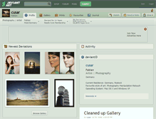 Tablet Screenshot of cusar.deviantart.com