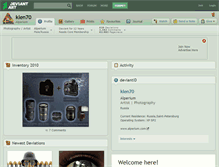 Tablet Screenshot of klen70.deviantart.com