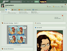 Tablet Screenshot of lonelantern.deviantart.com