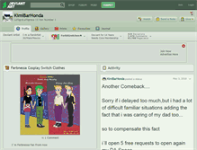Tablet Screenshot of kimibarhonda.deviantart.com