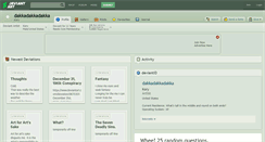 Desktop Screenshot of dakkadakkadakka.deviantart.com