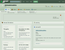 Tablet Screenshot of dakkadakkadakka.deviantart.com